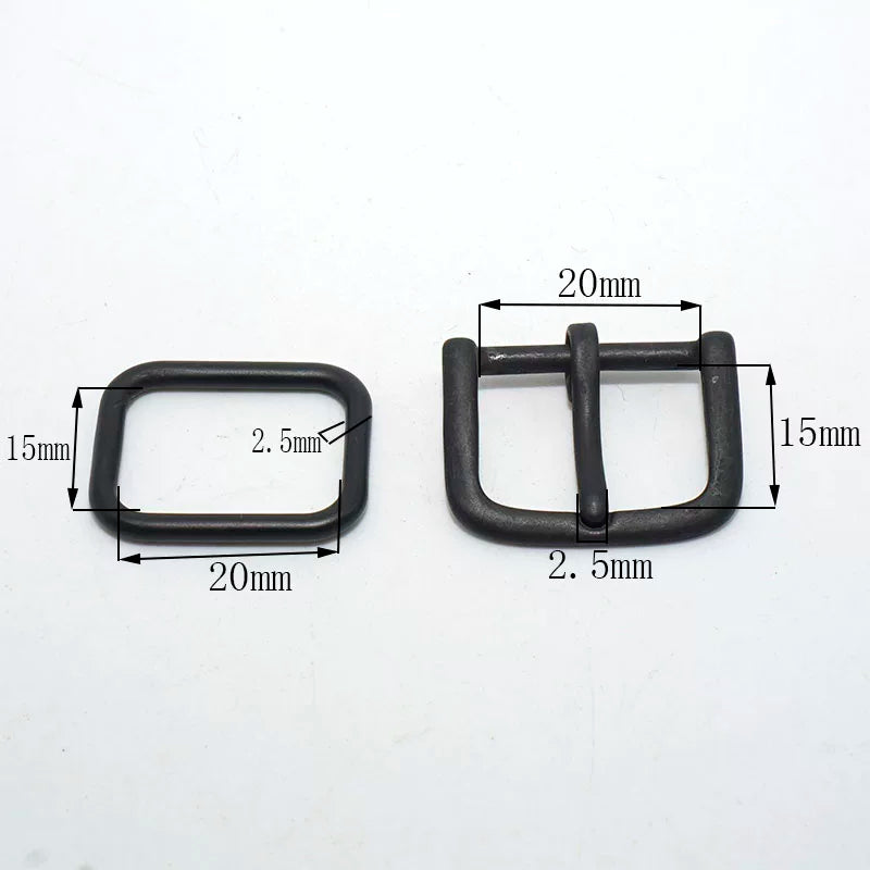 Solid Brass Oxidized Vintage Pin Buckle