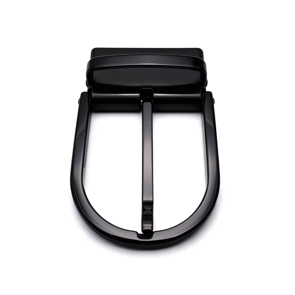 D Shape Rotatable Reversible Belt Buckle for Men, 39mm Single Prong Belt Replacement Buckle