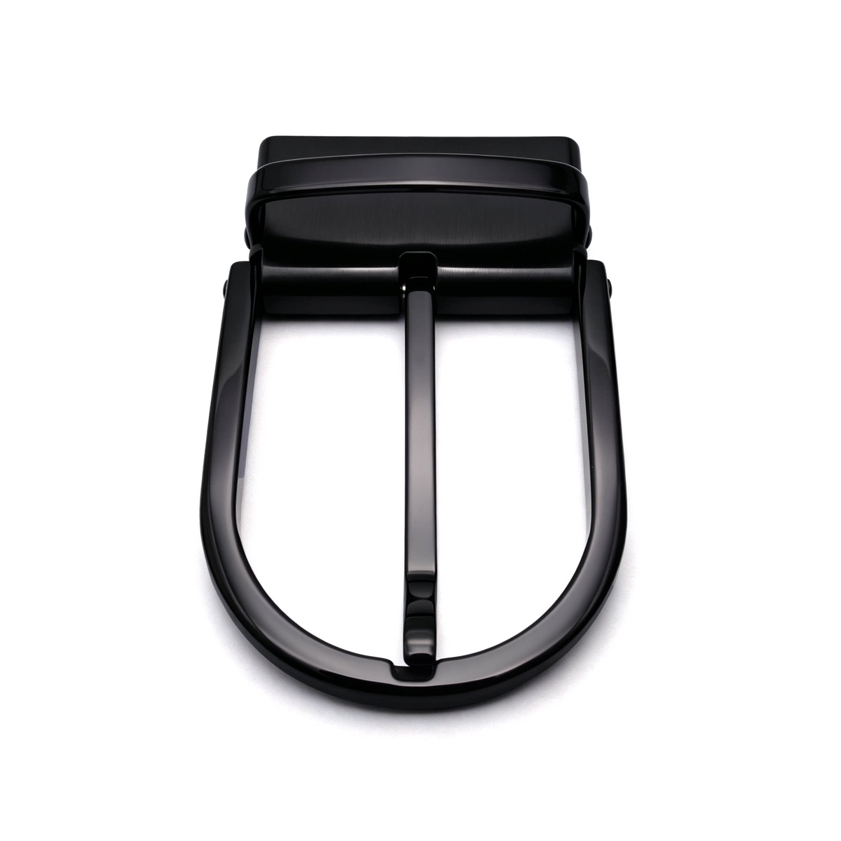 D Shape Rotatable Reversible Belt Buckle for Men, 39mm Single Prong Belt Replacement Buckle