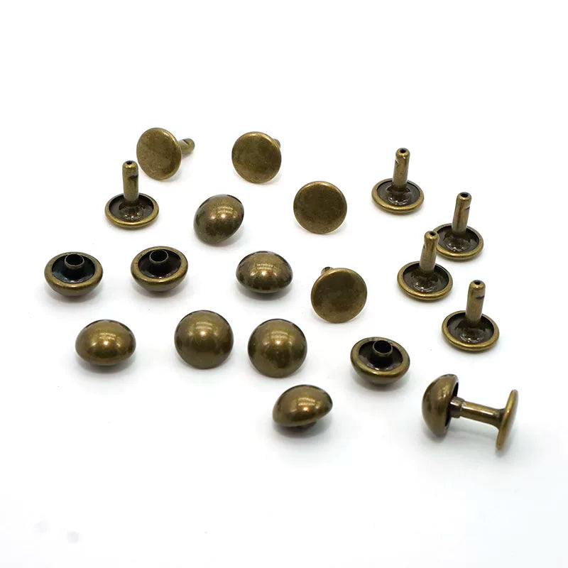 Solid Brass Double Cap Rivet