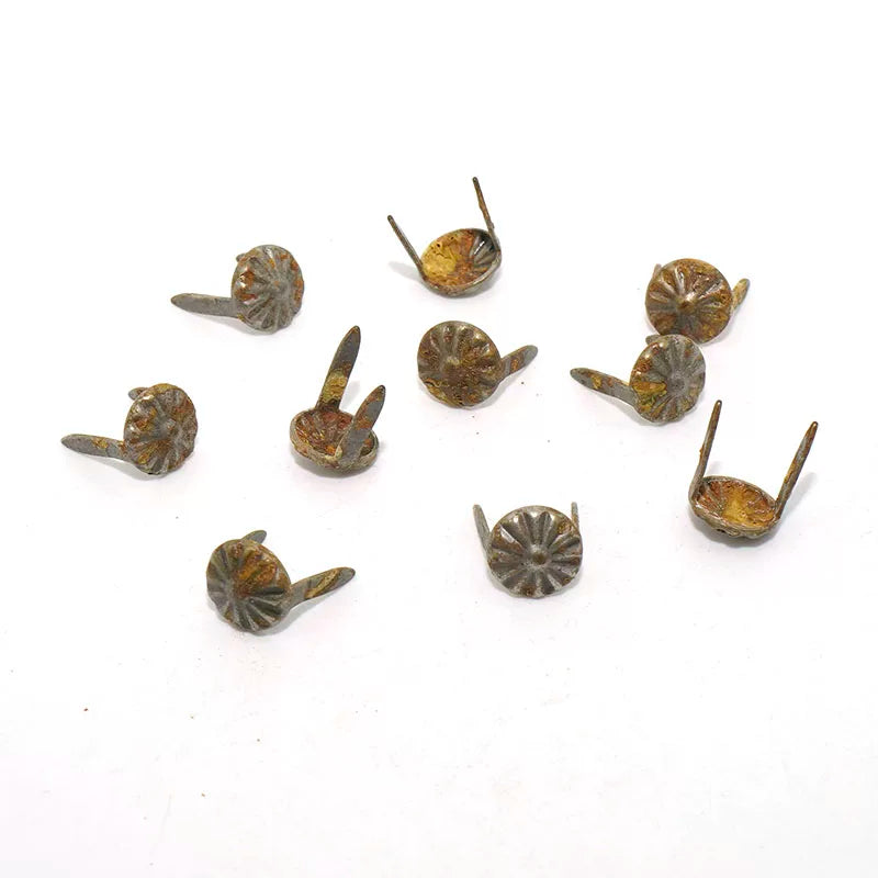 Solid Copper Silver Plated Vintage Rivet