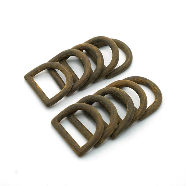 Solid Copper Oxidized D-Ring