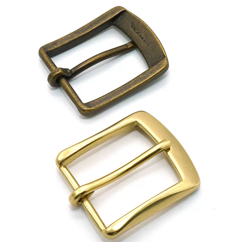 Solid Brass Antique Bronze Casual Pin Buckle 3.9cm