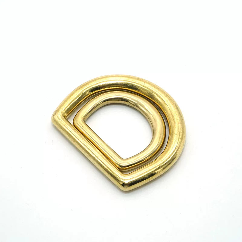 Solid Brass Seamless Heavy Duty D-Ring