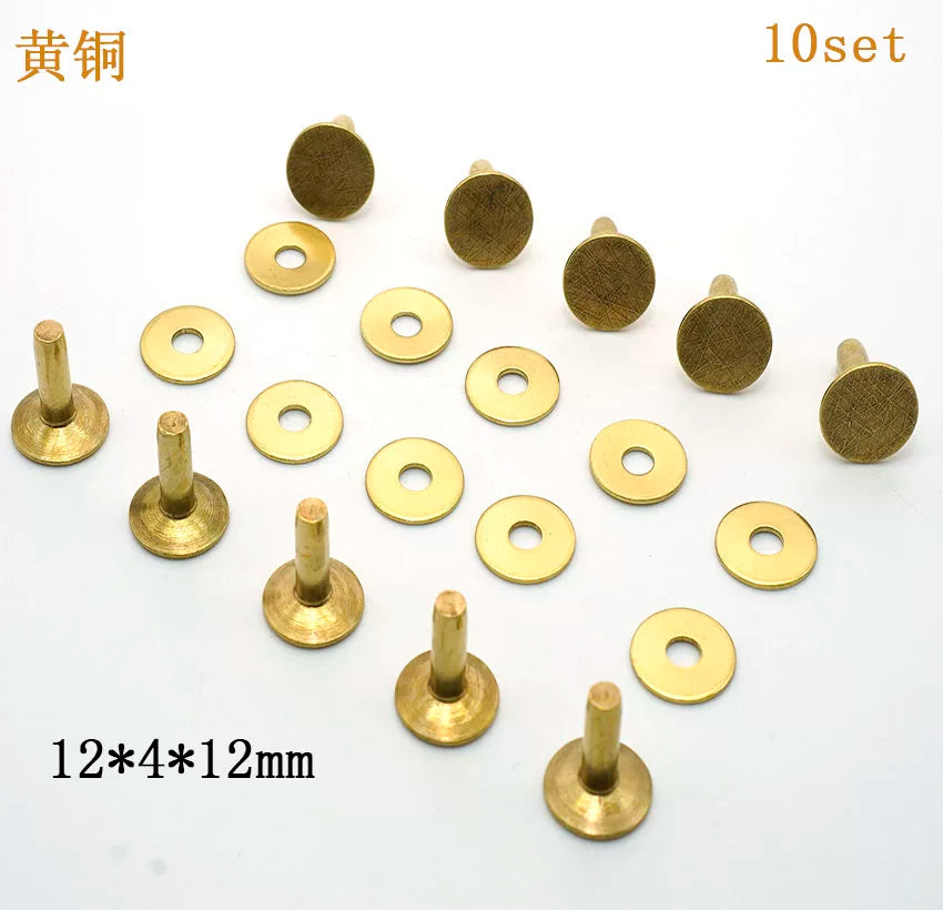 Solid Brass Western Permanent Rivet