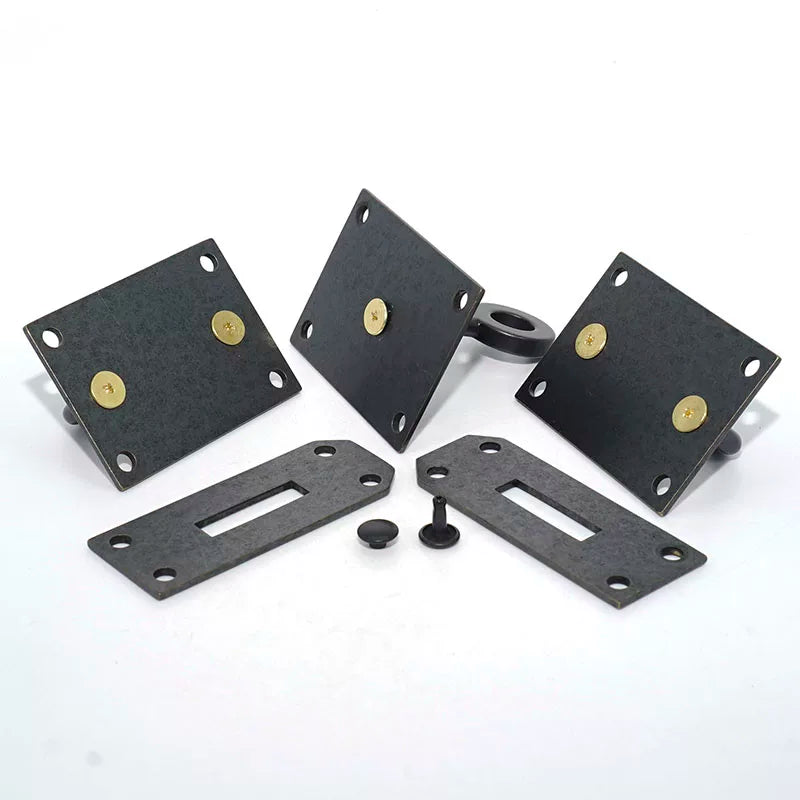 Solid Brass Black Antique Brass Vintage Twist Lock