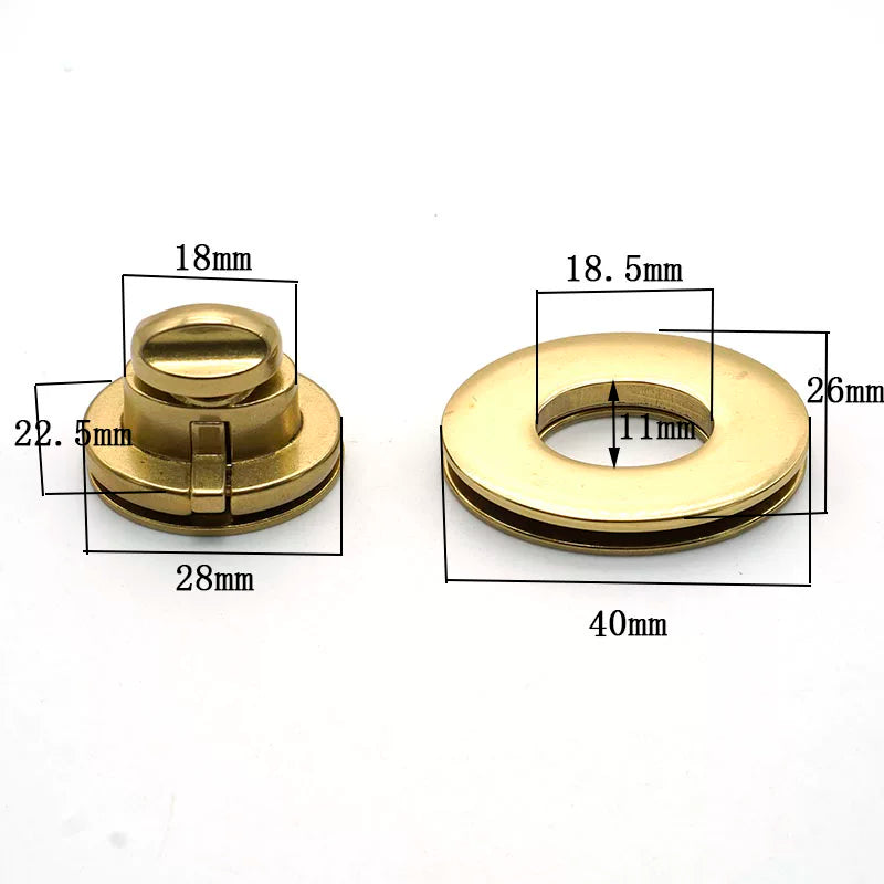Solid Brass Twist Lock 26mm