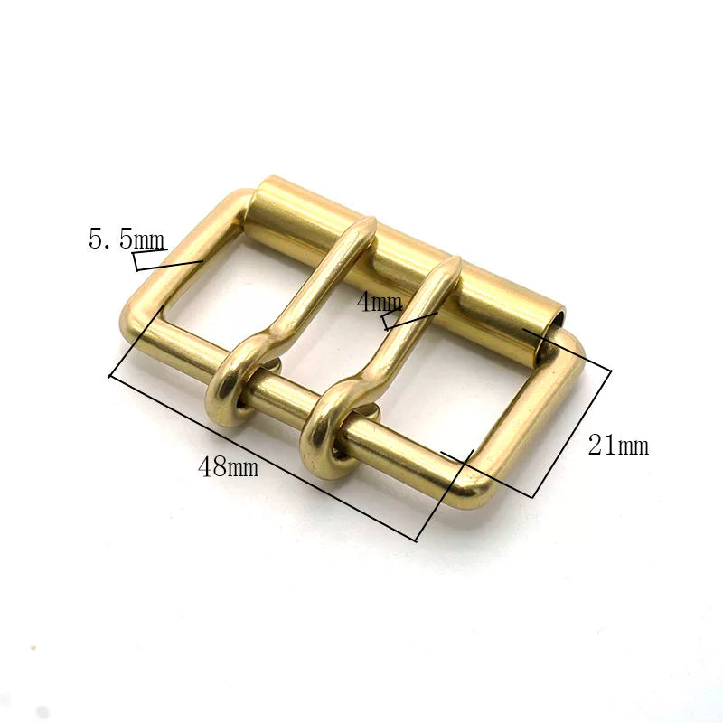 Solid Copper Vintage Western Pin Buckle 48mm