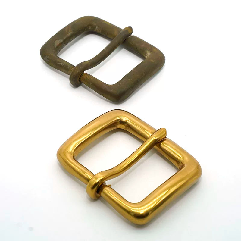 Solid Brass Vintage Pin Buckle for 38mm Strap