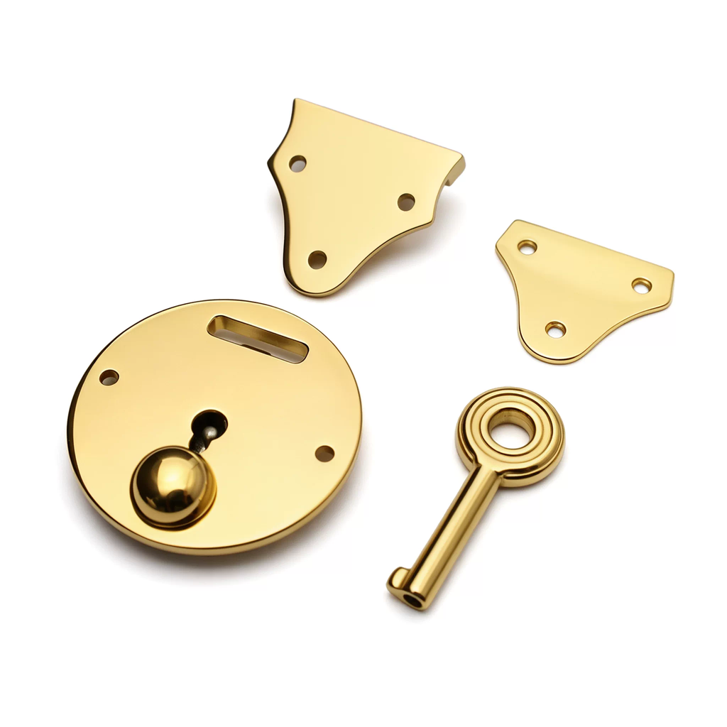 Stainless Steel Triangle Clasp Lock for Leather Bags, 35 x 53mm
