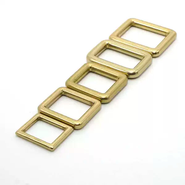 Solid Brass Rectangle Ring
