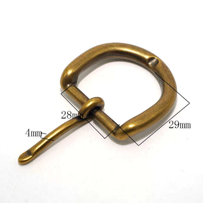 Solid Brass Pin Buckle for 28mm Strap