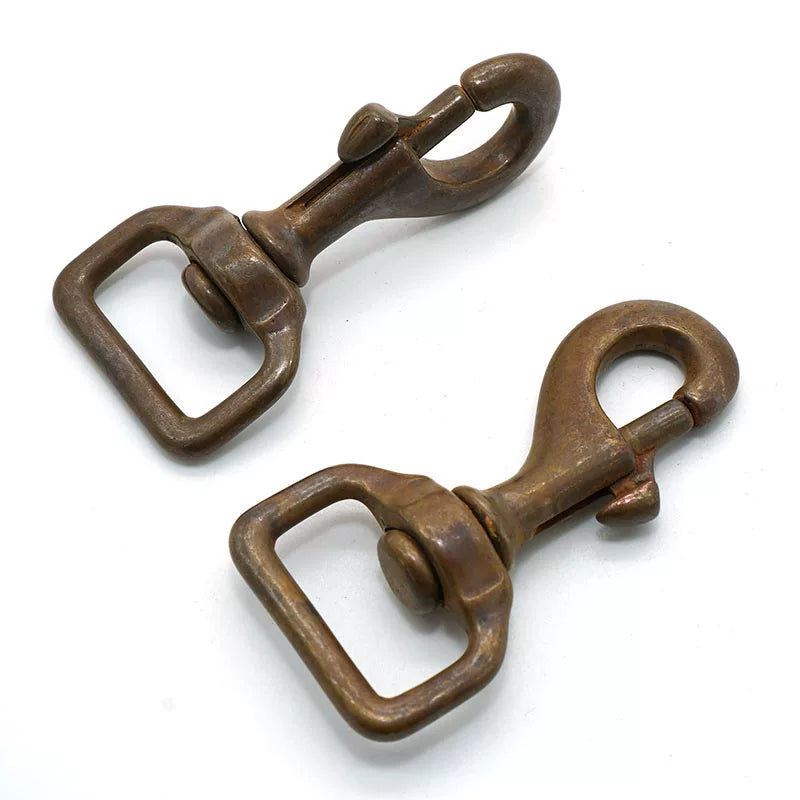 Solid Copper Oxidized Vintage Keychain for 27mm Strap