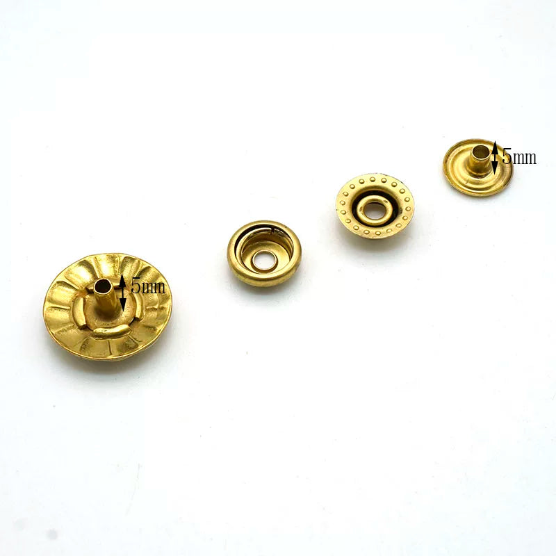 Solid Copper Snap Fastener 18mm 4-Piece Set