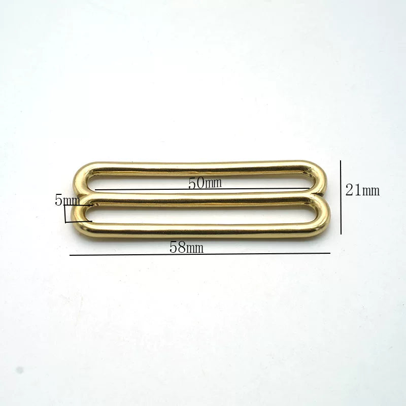 Solid Brass Tri-Glide for 50mm Strap