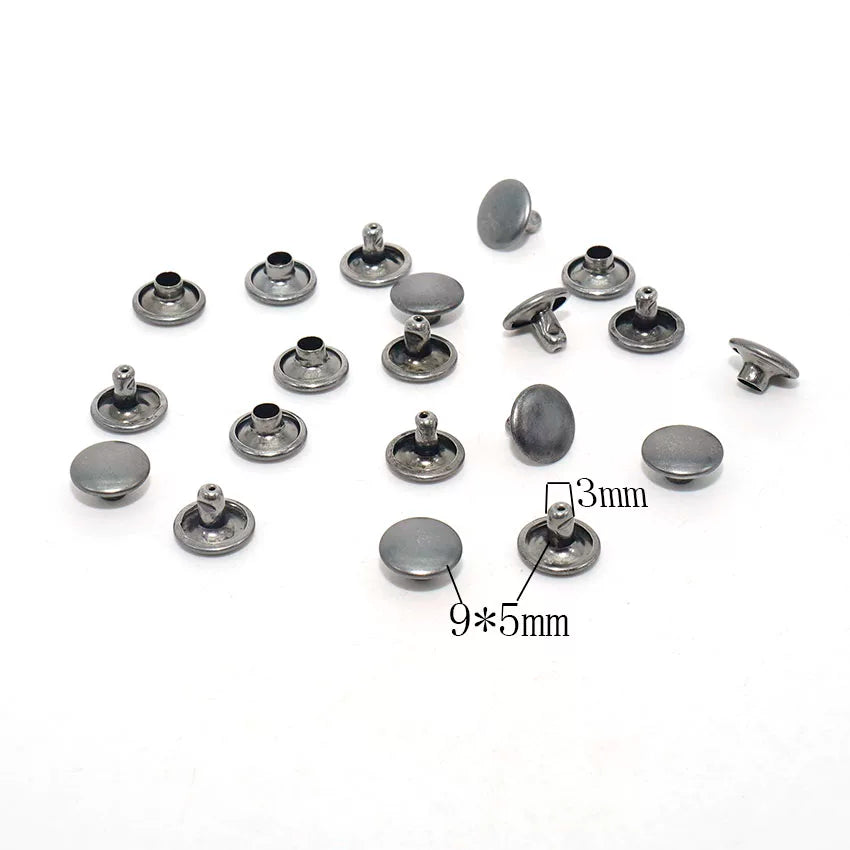 Solid Copper Double Cap Rivet 9x5mm