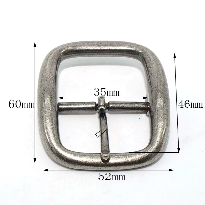 Solid Copper Antique Silver Plated Men's Women's Tri-Glide Pin
