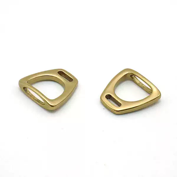 Handbag Bag Hardware Solid Copper Decorative Horse 镫 Buckle Eco-friendly Brass Handbag D Ring Handle Ring 拎 Ring