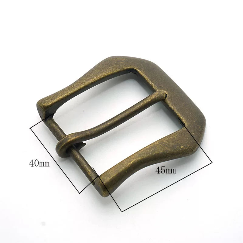 Solid Copper Antique Bronze Men's Pin Buckle