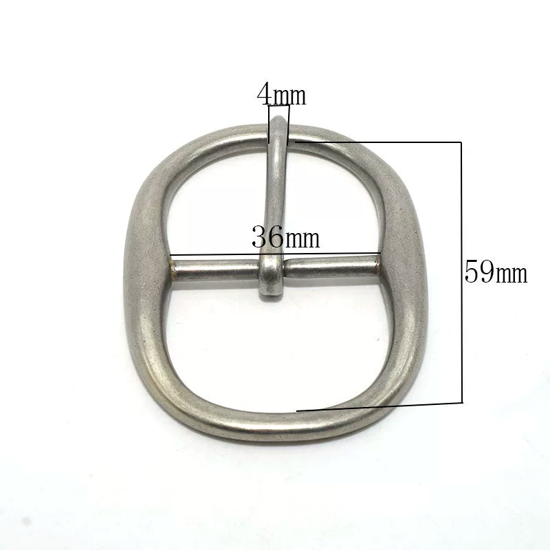Solid Copper Antique Silver Plated Women's Unisex Tri-Glide