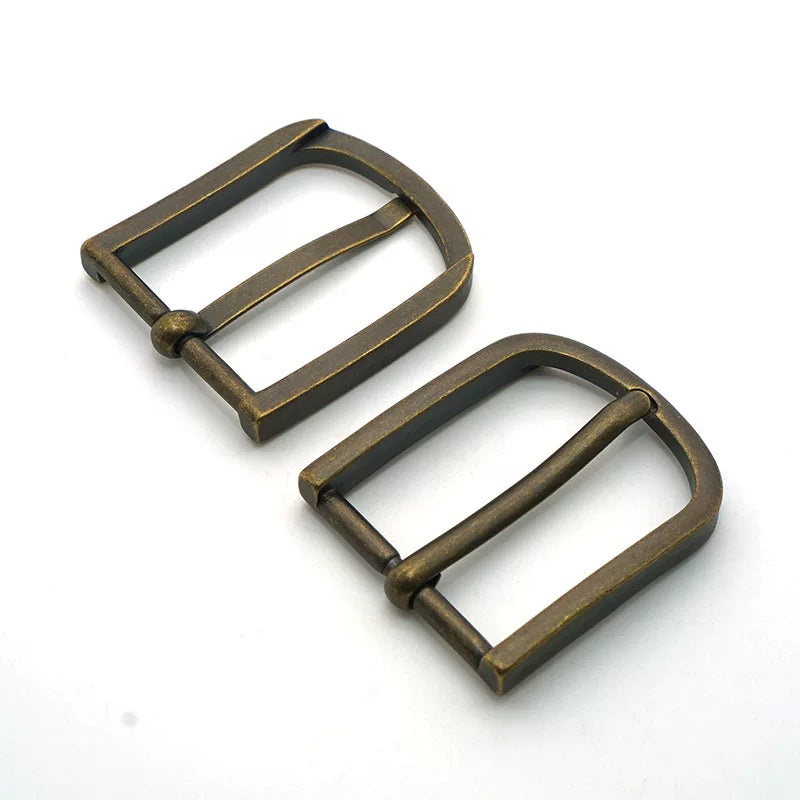 Solid Copper Antique Bronze Pin Buckle 32mm