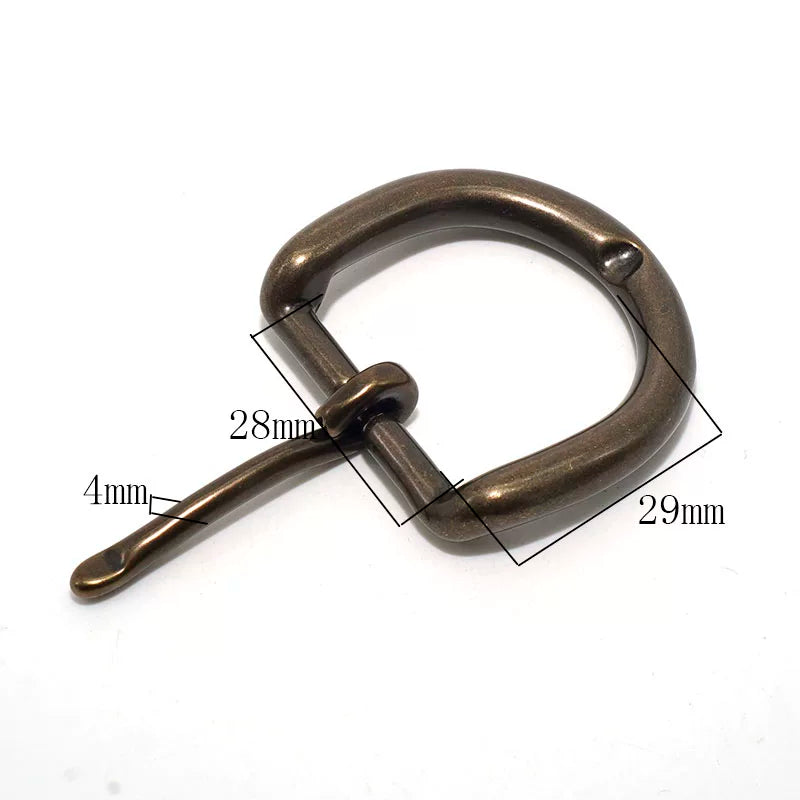 Solid Brass Pin Buckle for 28mm Strap