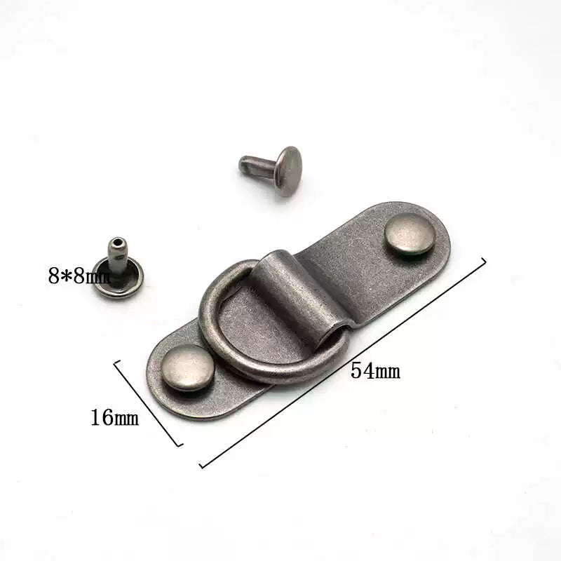 Antique Silver Plated D-Ring