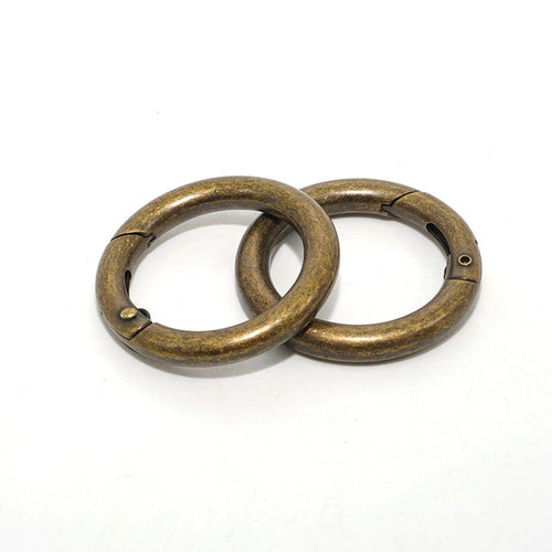 Solid Brass Antique Bronze Open O-Ring