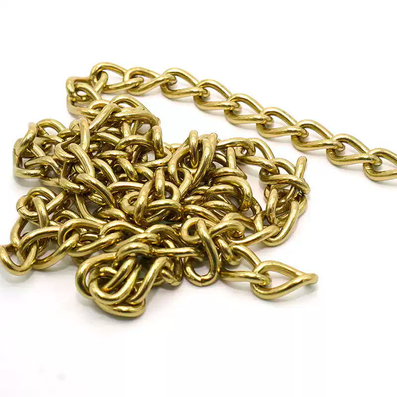 Solid Copper Chain Diyq 十 Chain Accessory Decorative Hardware Chain Bag Shoulder Strap Chain Overall Length 1 米