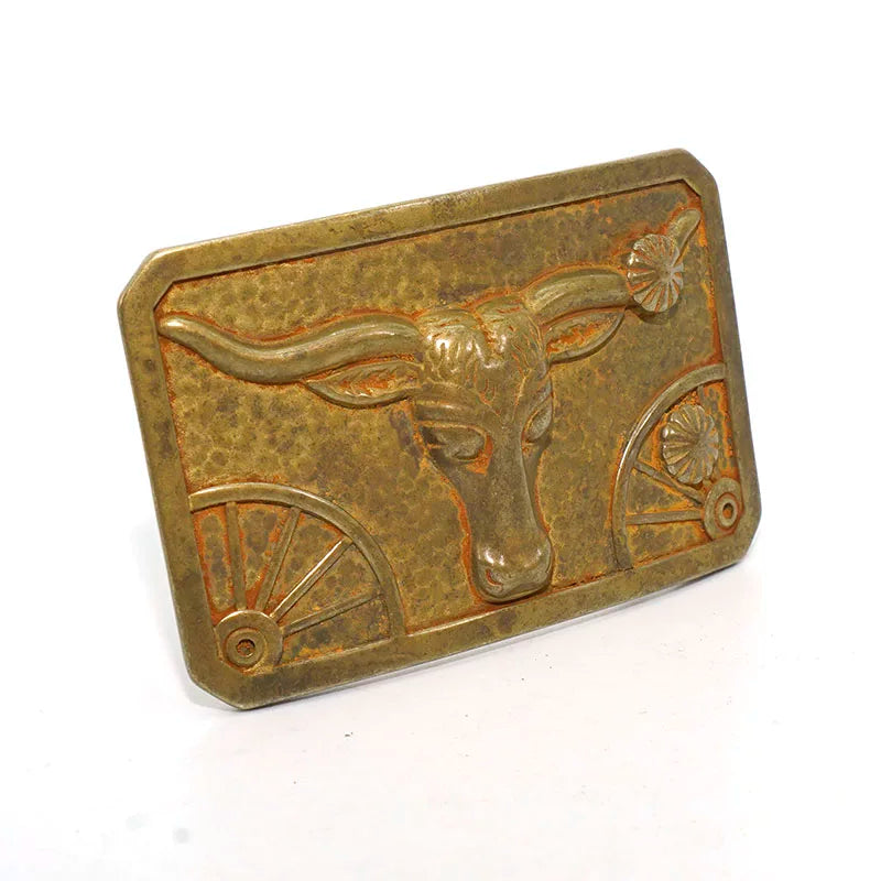 Solid Brass Oxidized Vintage Men's Belt Buckle
