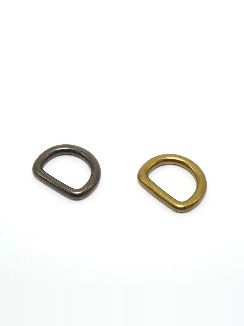 Solid Brass Vintage Seamless D-Ring