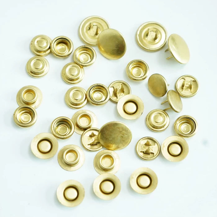 Solid Brass Snap Fastener 15mm
