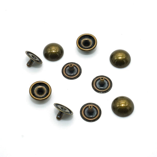 Solid Copper Antique Bronze Rivet 15x8mm