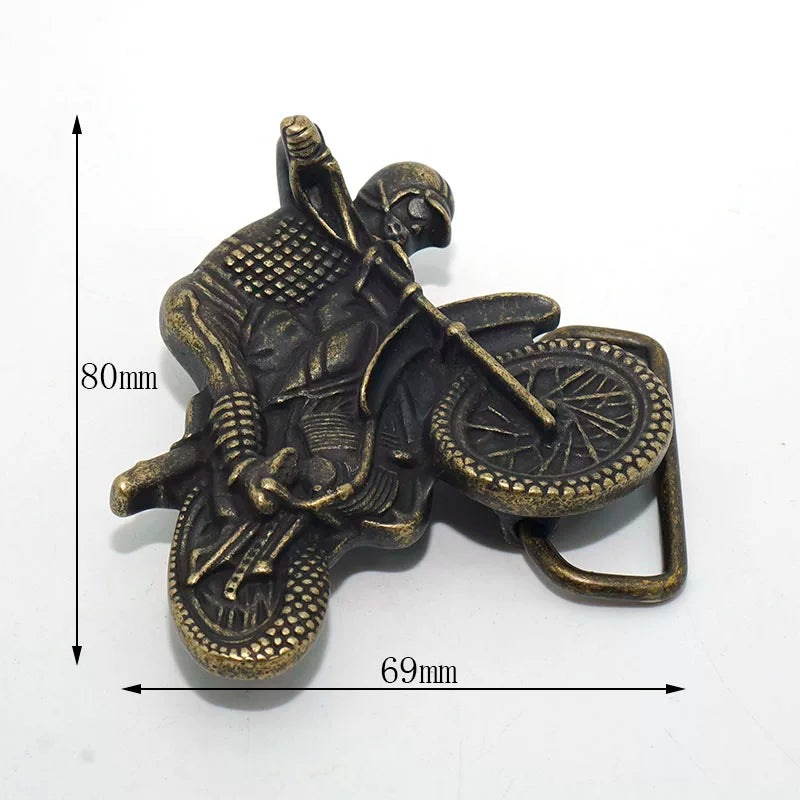 Solid Brass Antique Bronze Vintage Belt Buckle