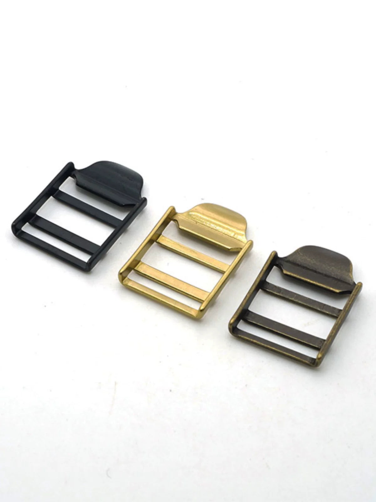 Solid Copper Oxidized Tri-Bar Slider