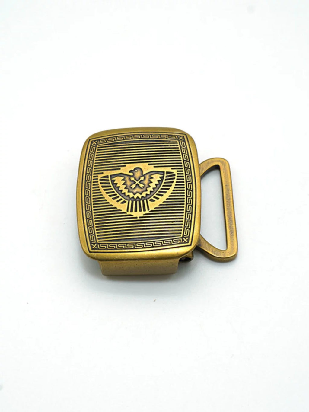 Solid Brass Silver Plated Belt Buckle for 35mm Strap