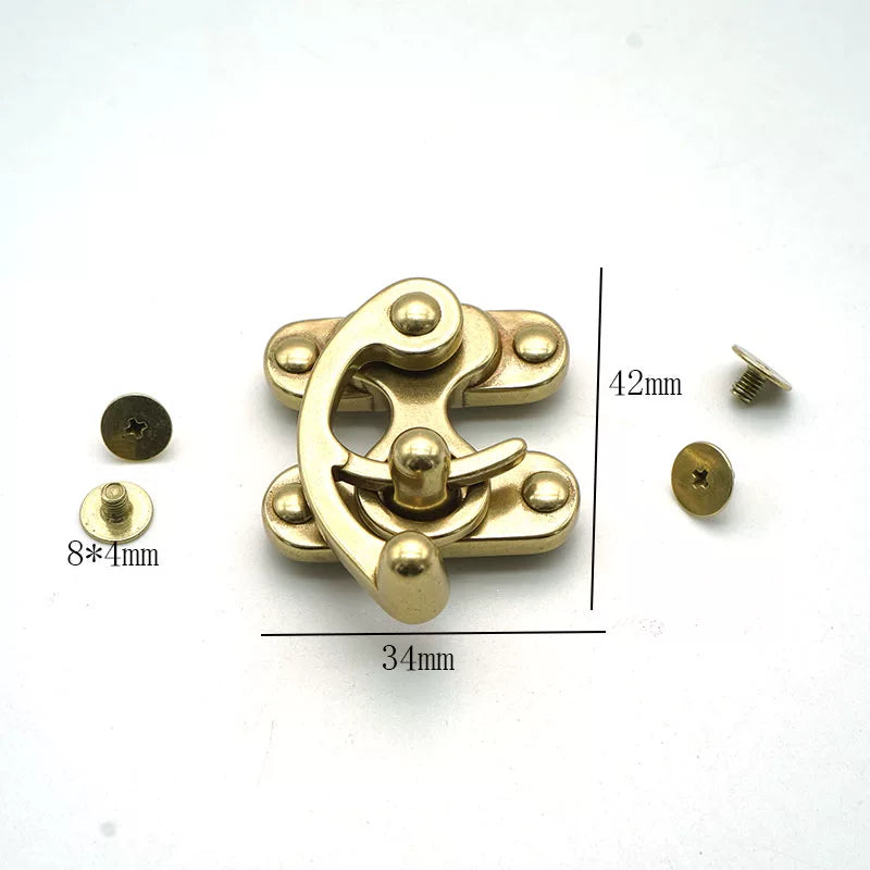 Solid Brass Wallet Snap