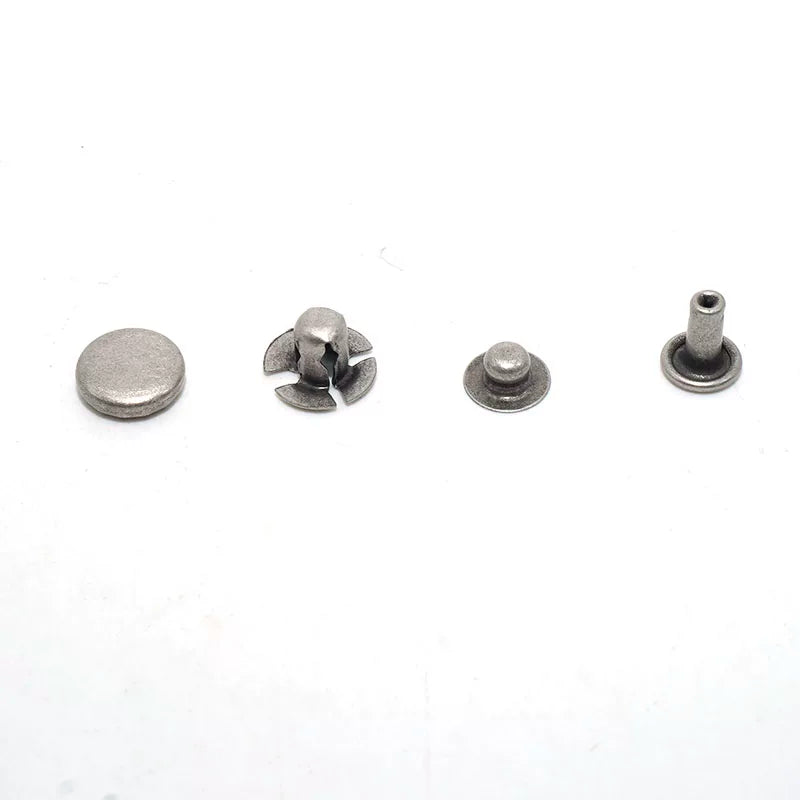 Solid Copper Floral Snap Fastener 10.5mm 4-Piece Set
