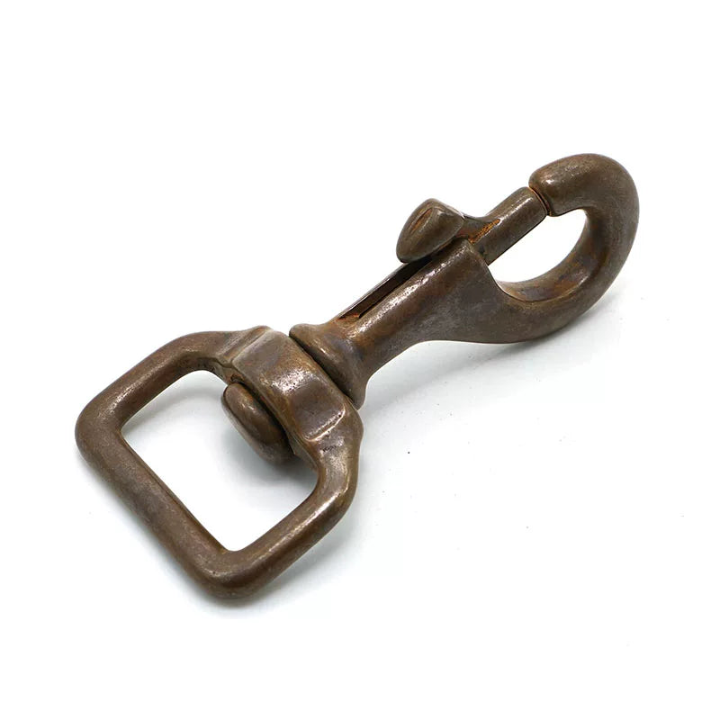 Solid Copper Oxidized Vintage Keychain for 27mm Strap