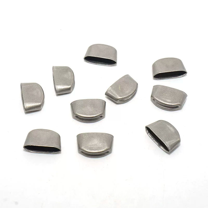 Solid Brass Antique Silver Plated End Clip