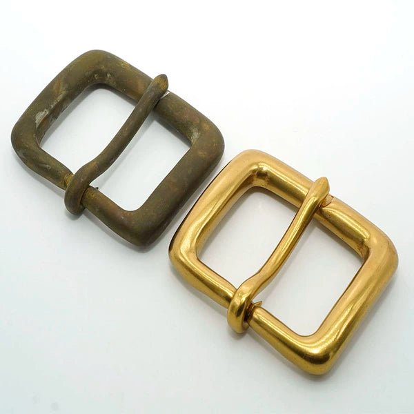 Solid Brass Vintage Pin Buckle for 38mm Strap