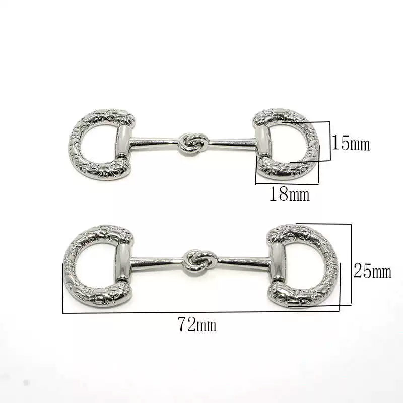 Solid Brass Leather Shoes Metal Decorative Hardware 乐 福 Shoes Chain Accessory Shoes Buckle 百 Bag Hardware 拆 卸 Accessory Trim
