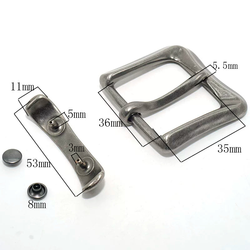 Solid Brass Vintage Casual Pin Buckle