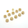 Solid Copper Foot Stud Hand Stitch Diy Leather Goods Hardware Decorative Button Leather Bag Base Stud Brass Bucket Stud Screw