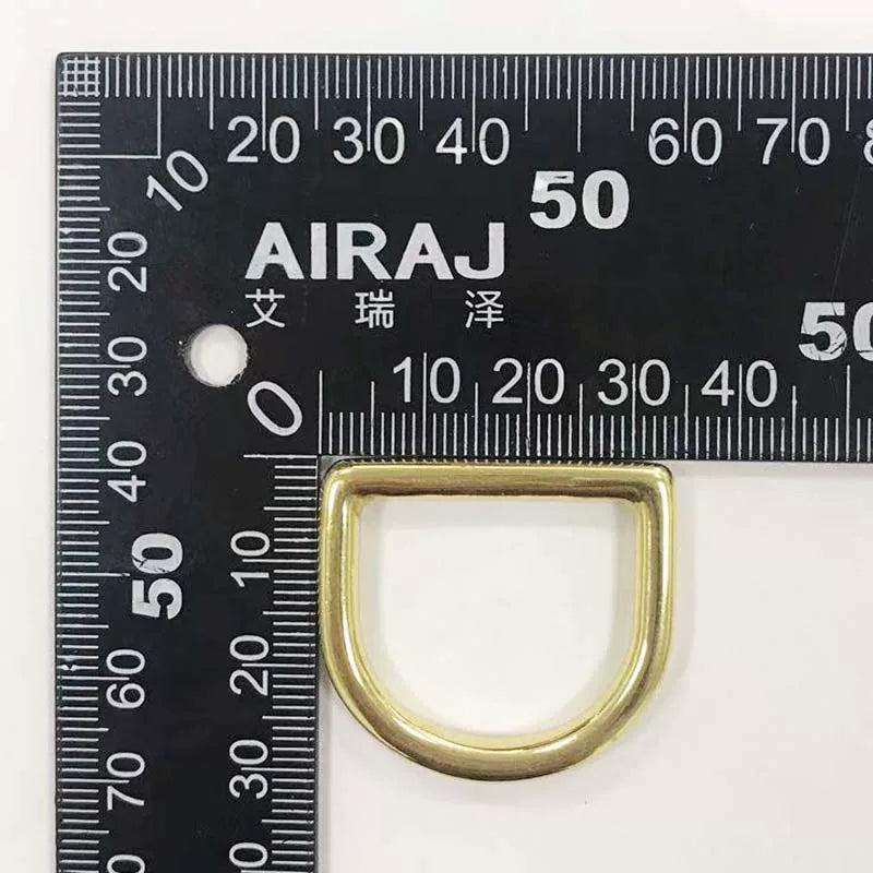 Solid Brass Seamless D-Ring