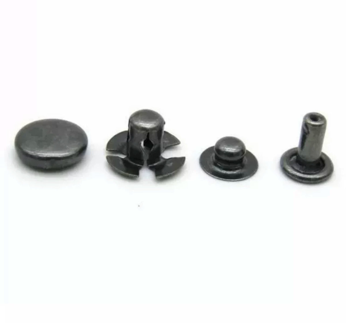Solid Copper Floral Snap Fastener 10.5mm 4-Piece Set