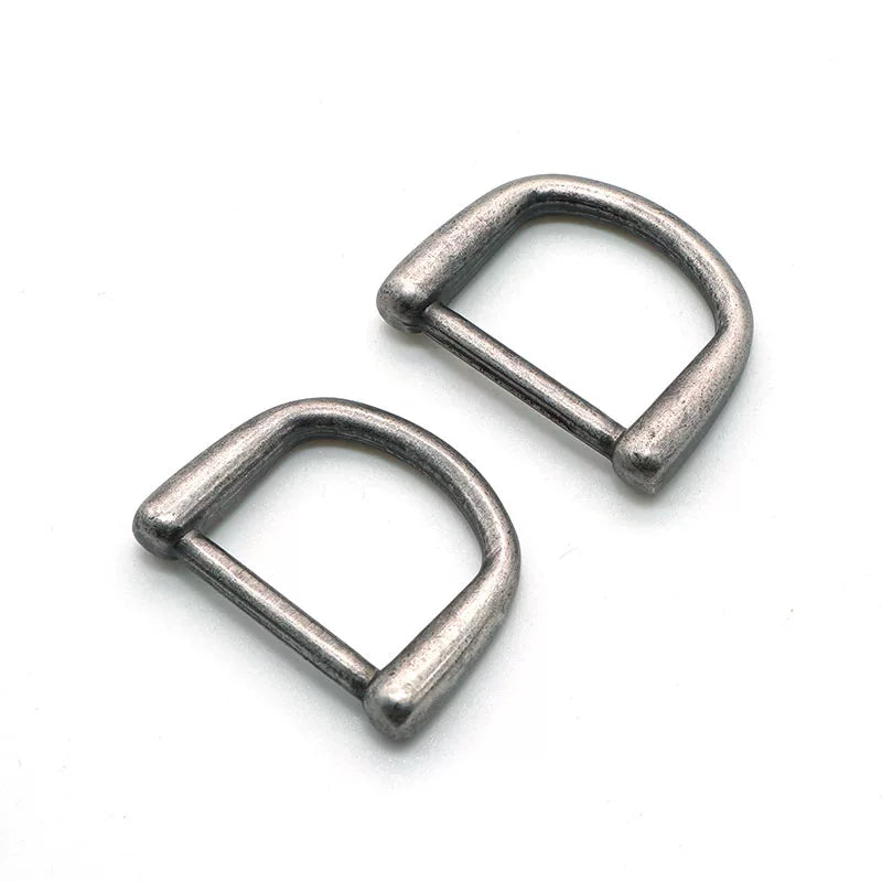 Antique Silver Plated Vintage Solid D-Ring