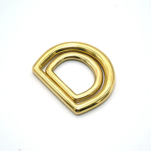 Solid Brass Seamless Heavy Duty D-Ring