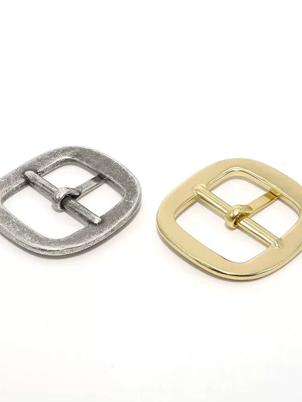 Solid Brass Vintage Patterned Tri-Glide Pin 24mm