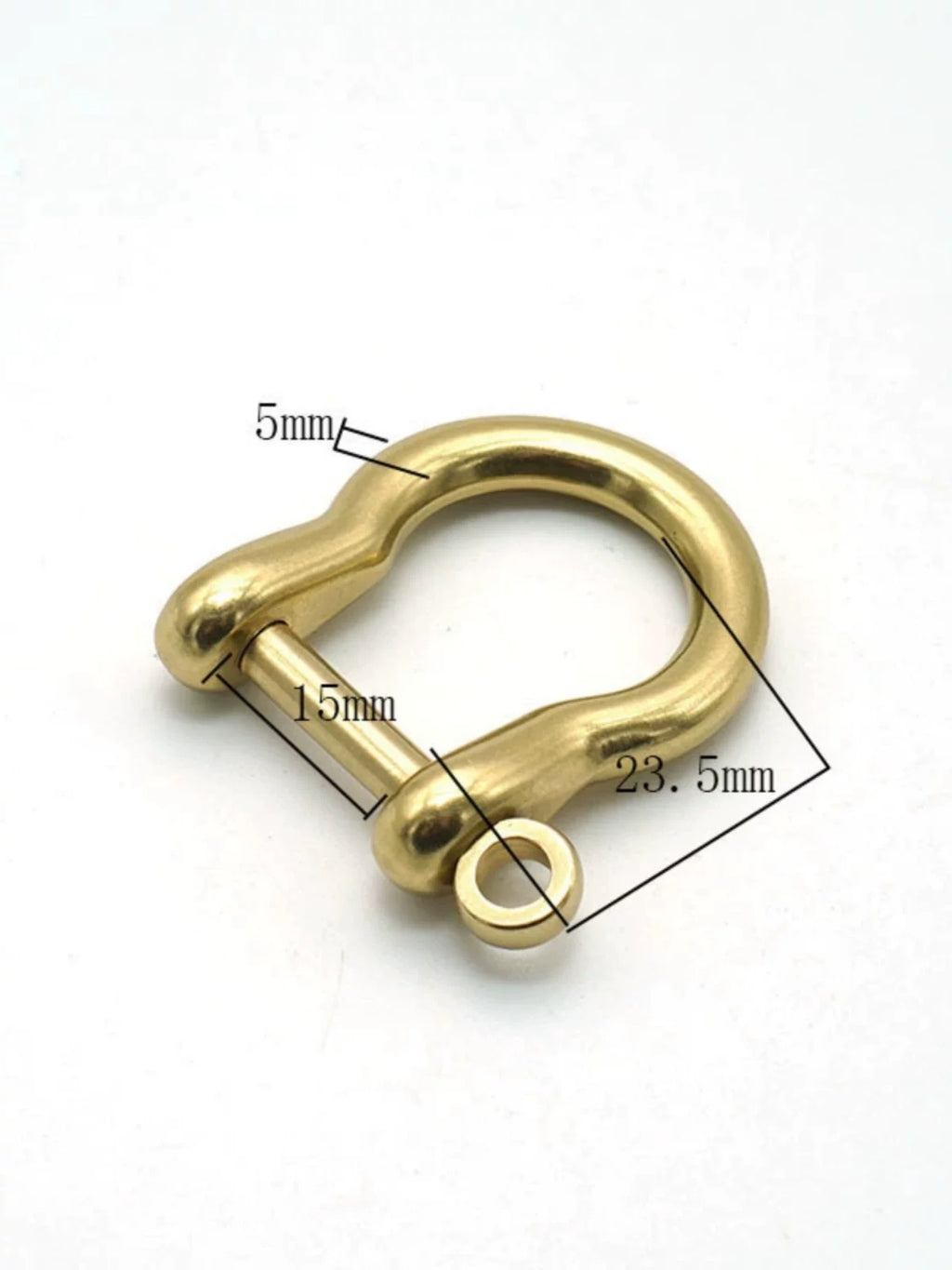 Solid Brass Japanese Style Horseshoe Buckle 15mm